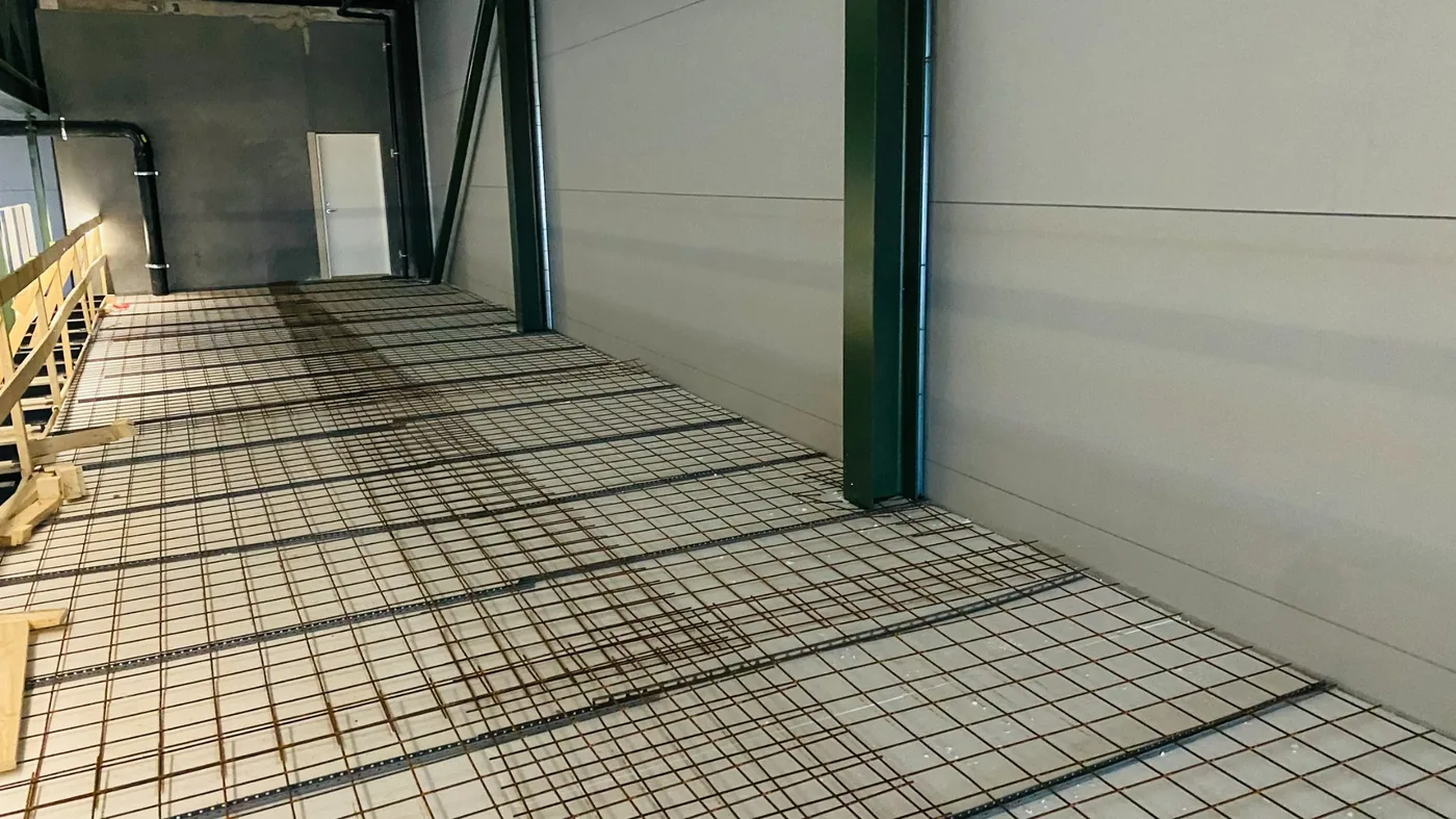 Armavimo tinklas prieš grindų betonavimą
