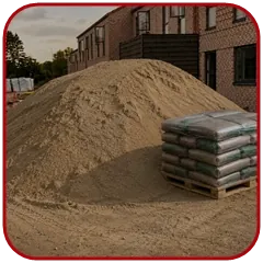 Betonavimo medžiagos – smėlis ir cementas